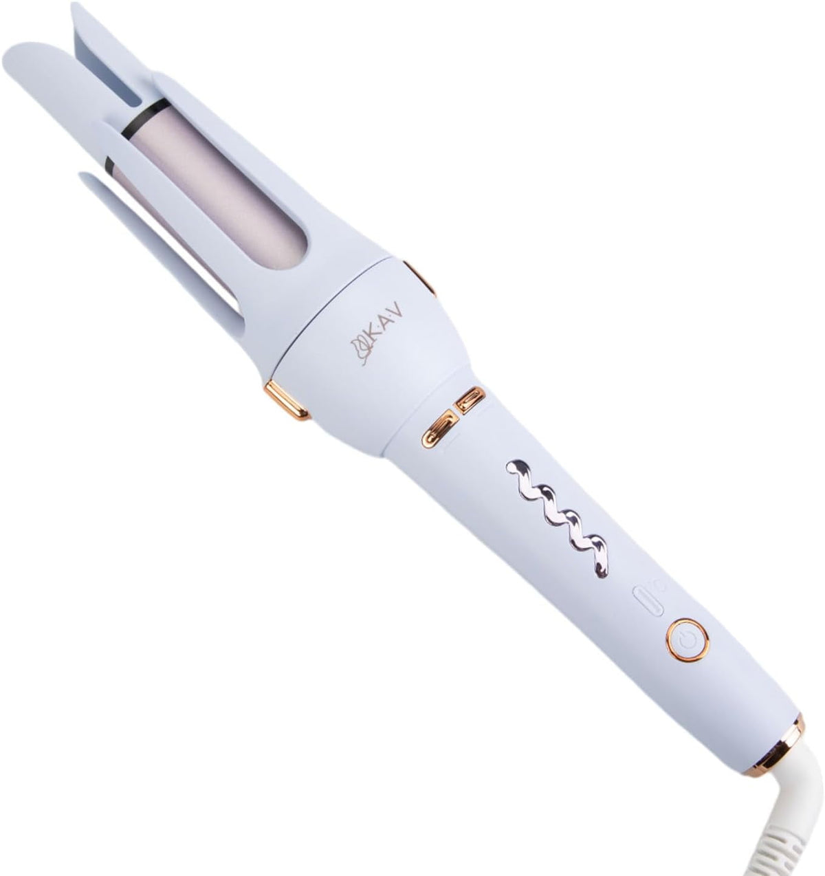 Daphne Plum Auto Hair Curler, Automatic Long Barrel Rotating Curling Iron with 4 Temperature & 3 Timer, Automatic Shut-Off, Anti-Scald, Anti-Tangle, Rotating Curling Wand for Hair Styling